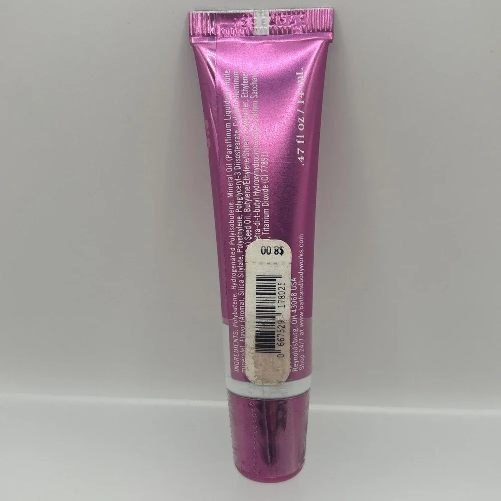 Bath & Body Works Liplicious Pink Sugarplum Lip Gloss .47 Oz RARE Sealed